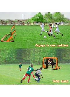 Jubilin Football Goal, 4 Modes Pop Up Football Goals for Kids, Foldable and Portable Soccer Goal net with Carry Bag, Football Training Equipment for Indoor, Outdoor, Gifts for Boys  - Image 3