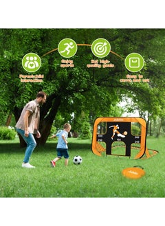 Jubilin Football Goal, 4 Modes Pop Up Football Goals for Kids, Foldable and Portable Soccer Goal net with Carry Bag, Football Training Equipment for Indoor, Outdoor, Gifts for Boys  - Image 4