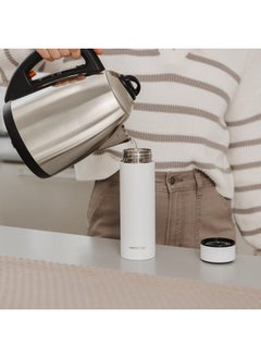 Nuby RapidCool Portable Baby Bottle Maker - BPA-Free Baby Formula Maker - Includes Milk Powder Dispenser and Digital Lid - Ideal for Travel Bottles and Night Feeds - Stainless Steel  - Image 2