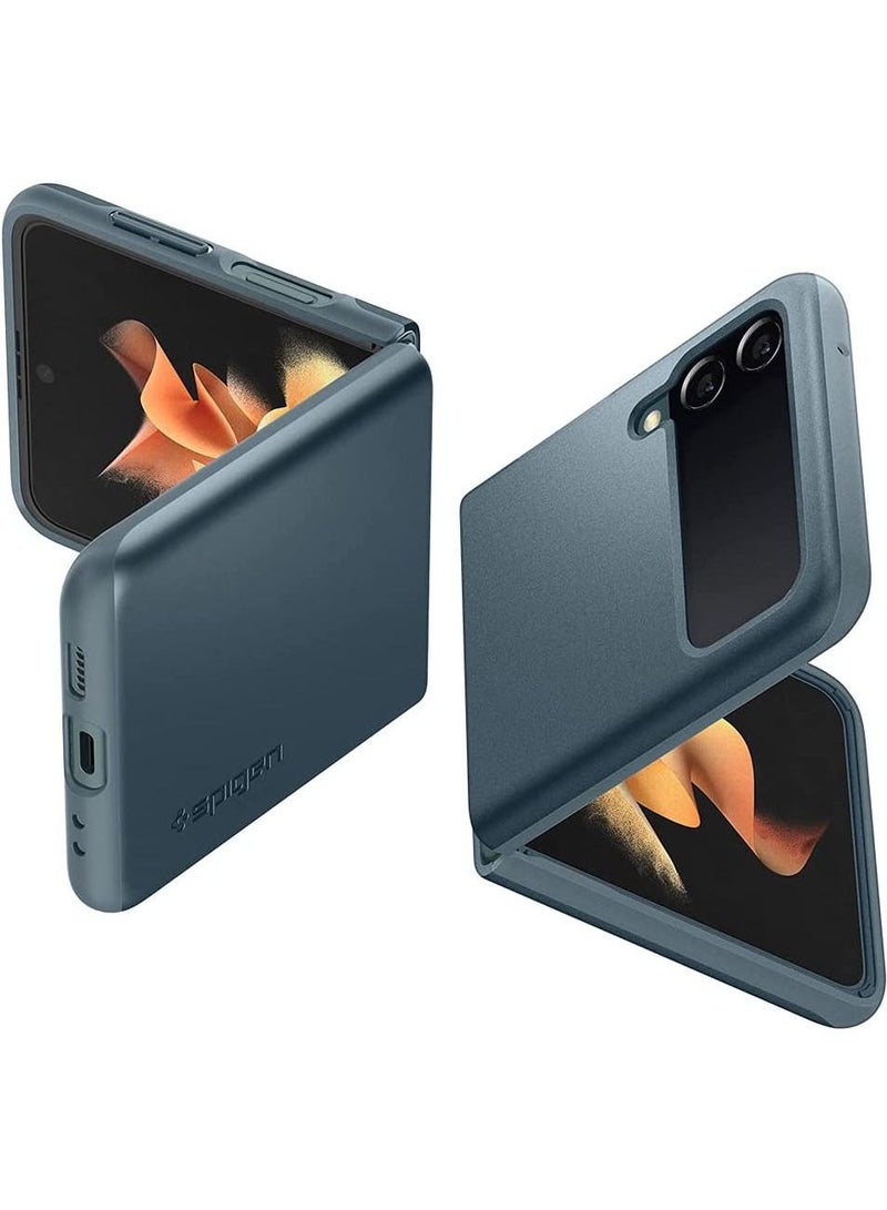 Spigen Thin Fit Case Cover for Galaxy Z Flip 3 5G (2021) - Shiny Green - Image 1