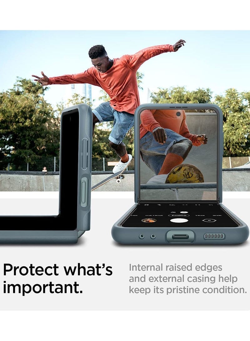 Spigen Thin Fit Case Cover for Galaxy Z Flip 3 5G (2021) - Shiny Green - Image 5