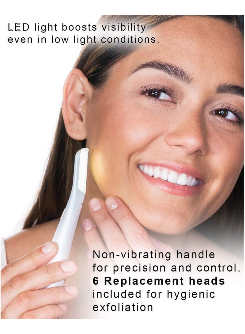 Flawless Dermaplane GLO Lighted Facial Exfoliater and Hair Remover - Image 4