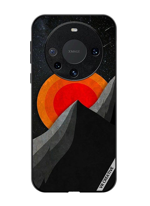 Protective Case Cover For Huawei Mate 60 Pro Moon And Pyramid Design   Multicolour