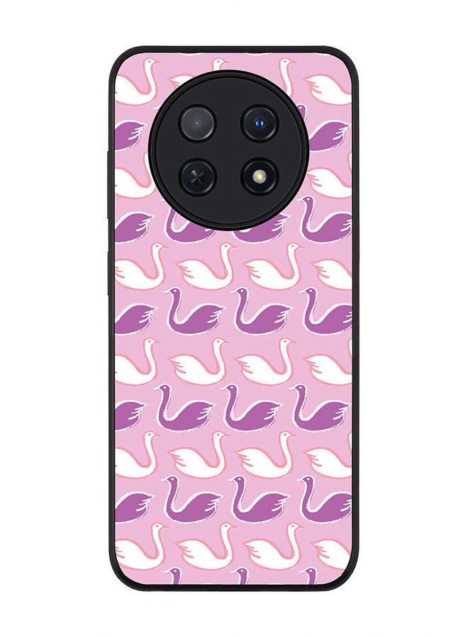 Stylizedd Rugged Black edge case for Huawei Nova Y91 4G  Huawei Enjoy 60X, Slim fit Soft Case Flexible Rubber Edges Anti Drop TPU Gel Thin Cover -  Swan Story - Image 1