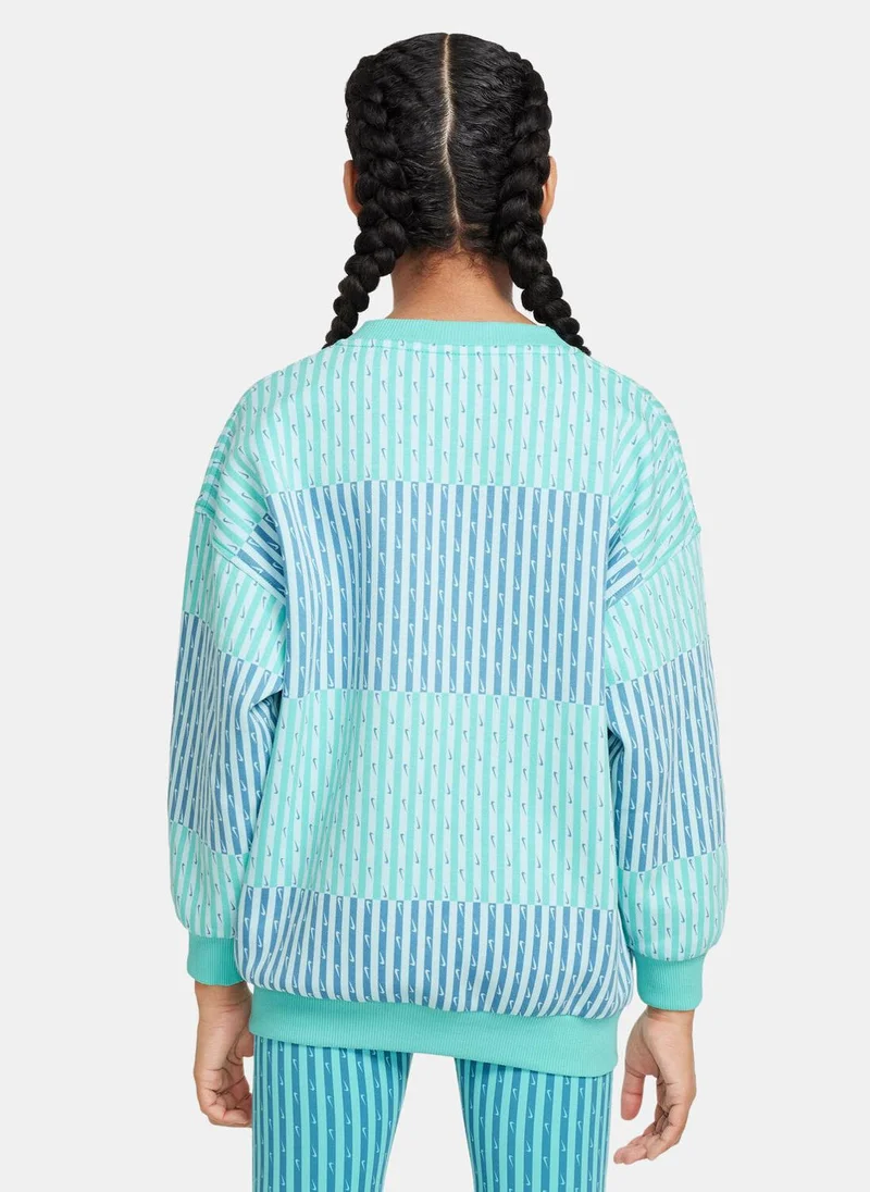 نايكي Kids' Sportswear Club Fleece Sweatshirt (Older Kids)