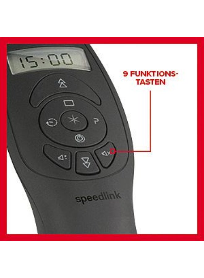 سبيدلينك جهاز عرض لاسلكي Speedlink SL-600401 Acute Vibe Timer Function - أسود - Image 4