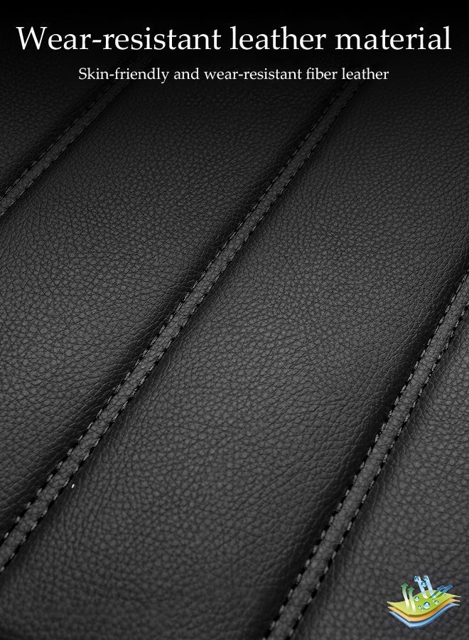 DUNISO Car Seat Cover,Universal Fully Wrapped Seat Cushion, Artificial Leather Car Backrest Seat Cover, With Headrest and Cushion,Wear Resistant And Anti Slip, Suitable For All Seasons, Suitable For Most Car Seats - Image 3