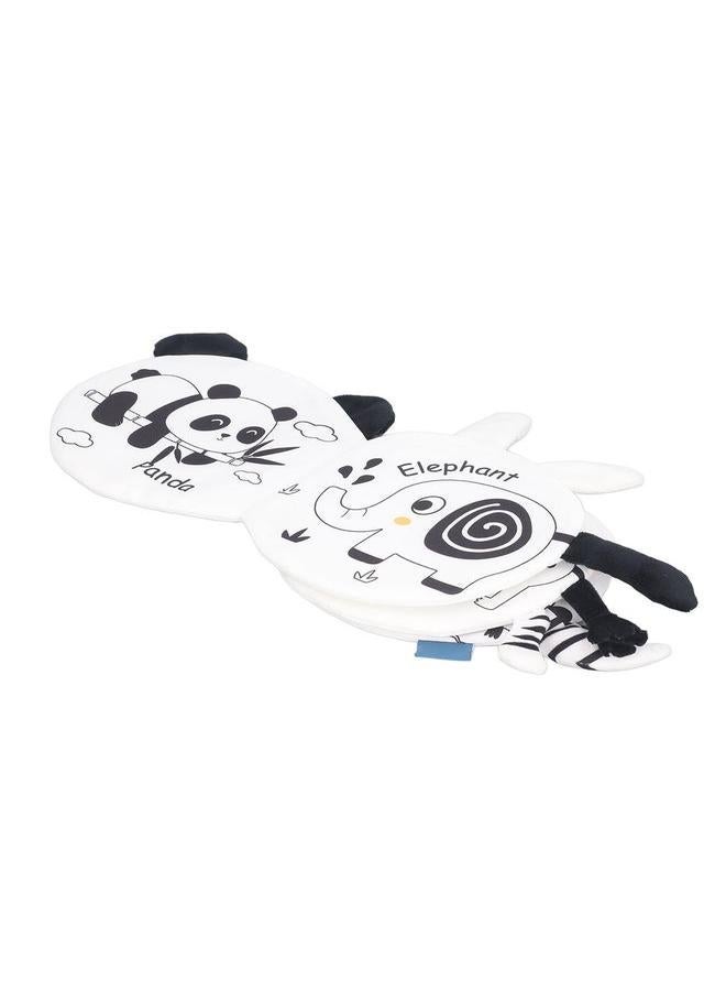 NIBEMINENT Baby Cloth Book Crinkle Paper Rich Texture Interactive Animal Tail Early Education Toy Panda  - Image 3