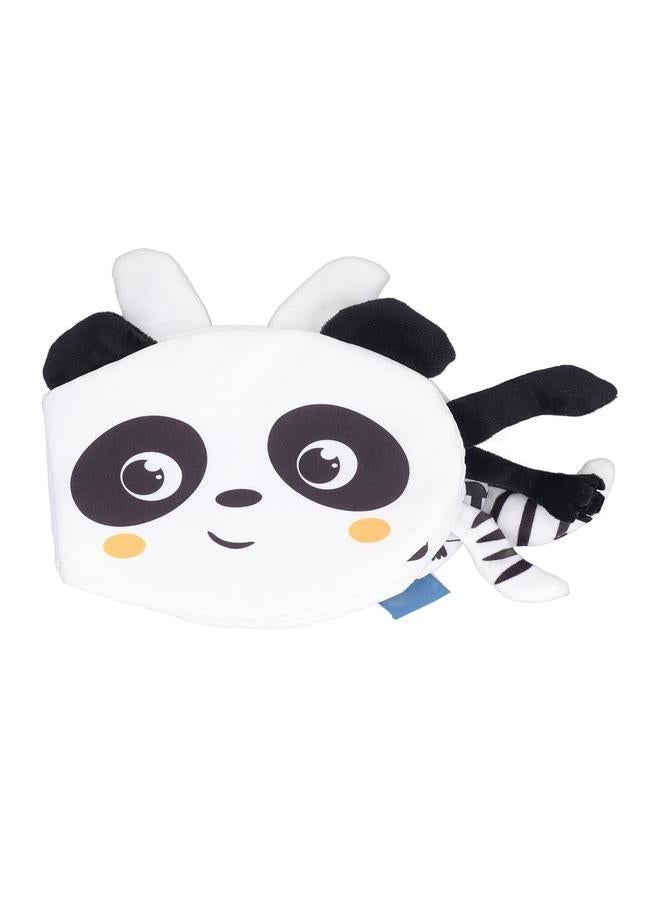 NIBEMINENT Baby Cloth Book Crinkle Paper Rich Texture Interactive Animal Tail Early Education Toy Panda  - Image 1