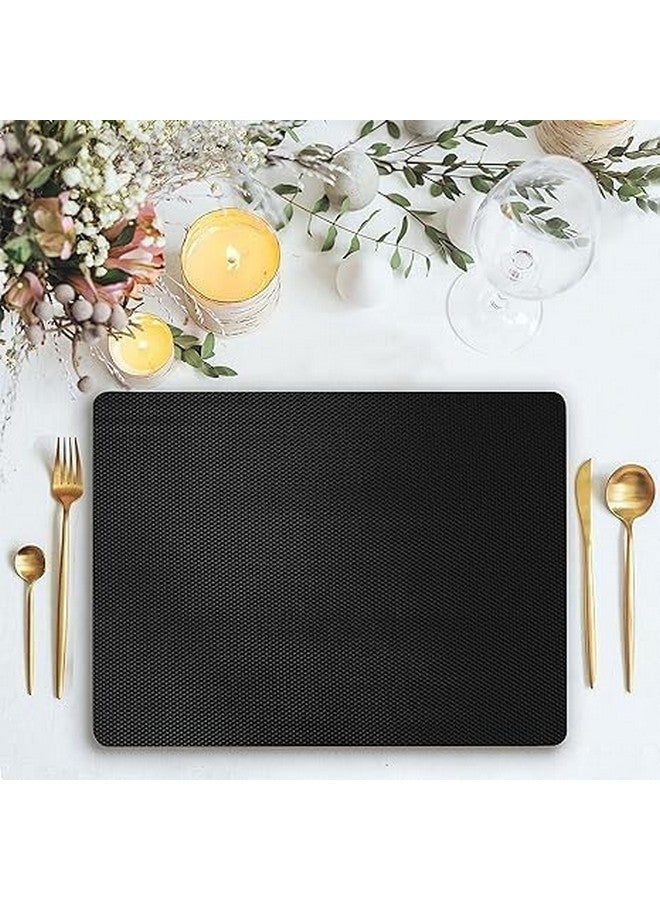 ElastPro Ethylene Vinyl Acetate (45 Cm X 20 M)Black EVA Food Grade Washable Solid Anti Slip Mat/Sheet For Fridge, Shelf Liner, Table, Kitchen Drawer Mat (Diamond Texture, Black) - Image 4