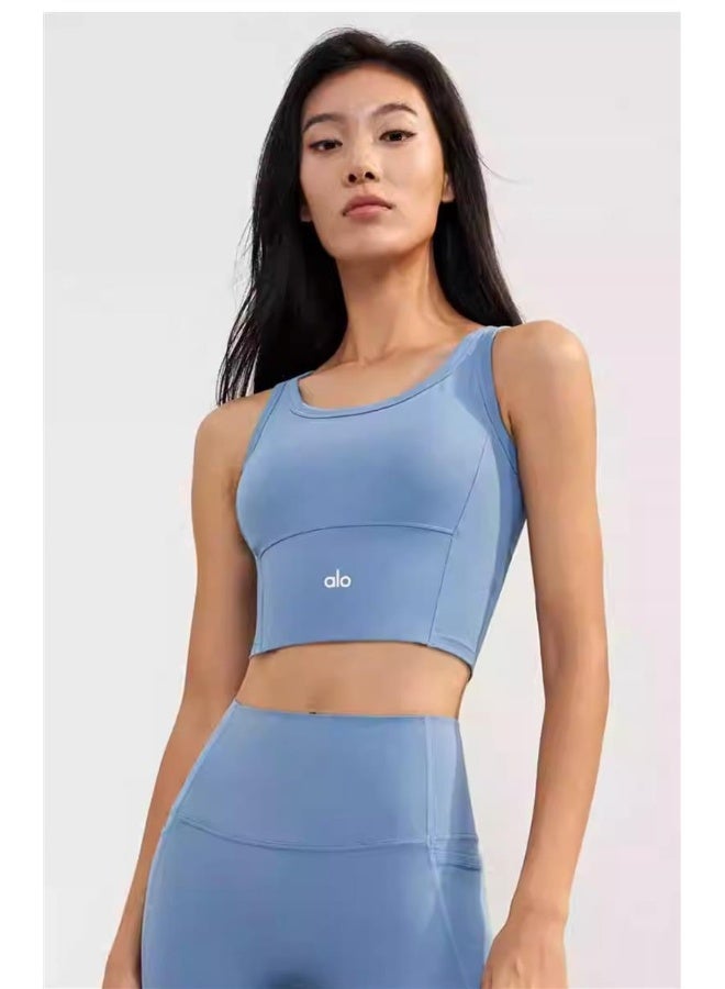 alo Alo Shock-Absorbing Yoga Sports Bra - Simple and Stylish Versatile Design - Image 5