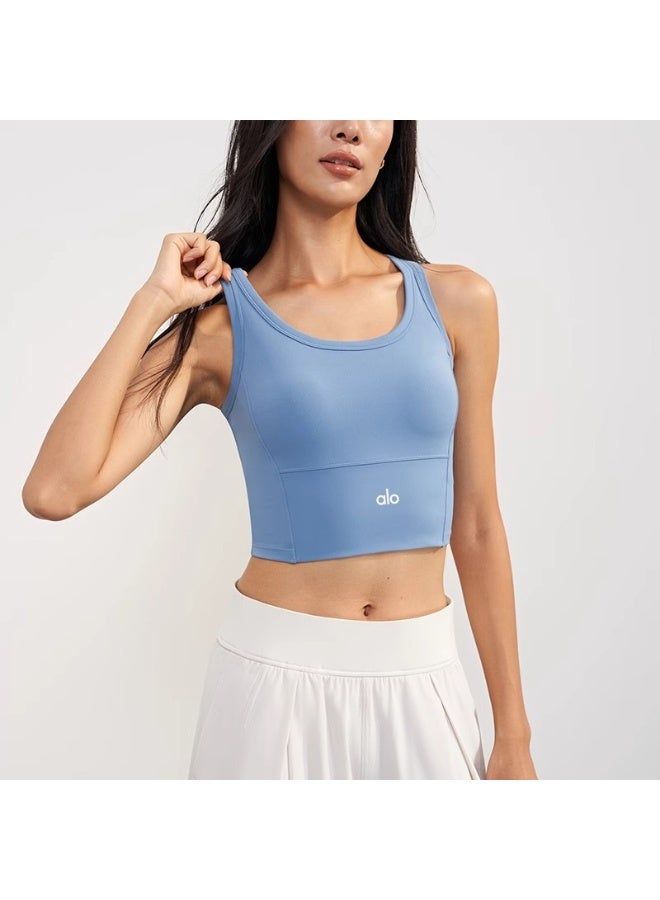 alo Alo Shock-Absorbing Yoga Sports Bra - Simple and Stylish Versatile Design - Image 4