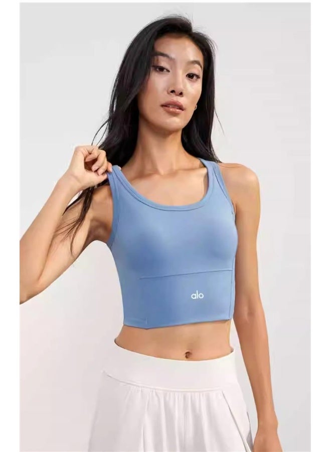 alo Alo Shock-Absorbing Yoga Sports Bra - Simple and Stylish Versatile Design - Image 3