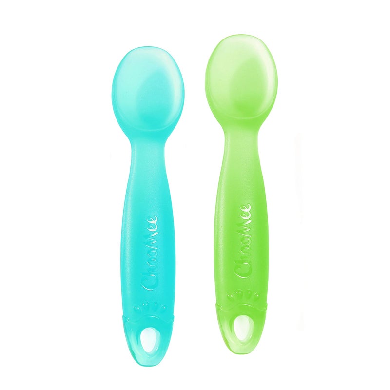 ChooMee FirstSpoon Learning Utensil, 100% Silicone, 2CT - Image 1