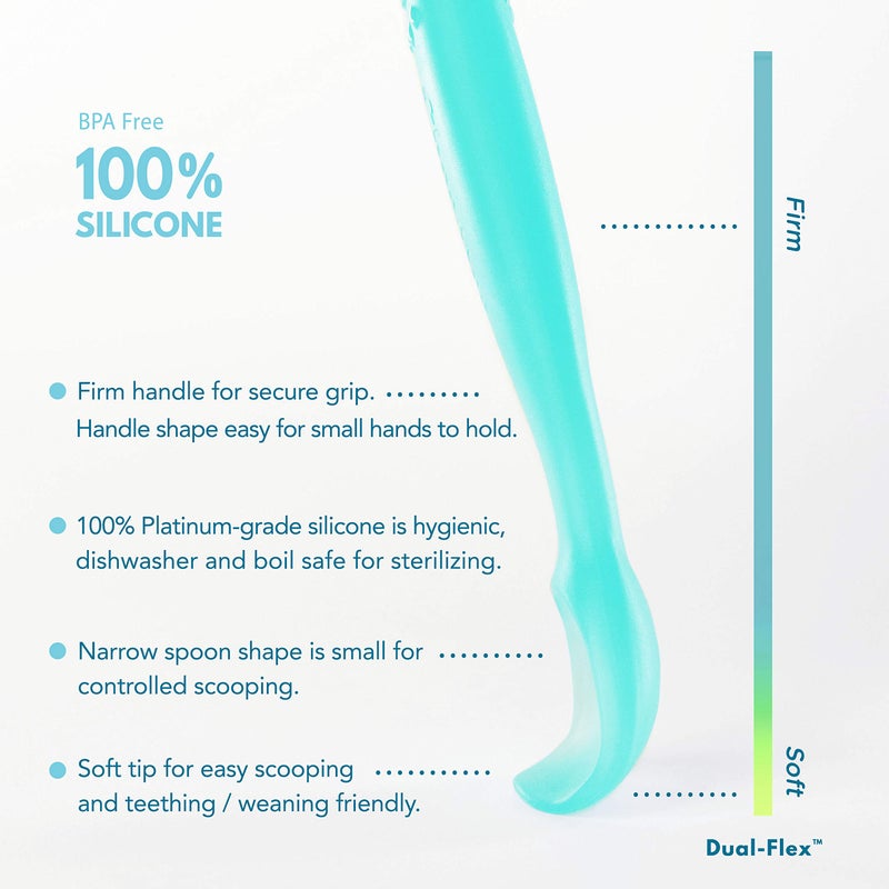 ChooMee FirstSpoon Learning Utensil, 100% Silicone, 2CT - Image 2