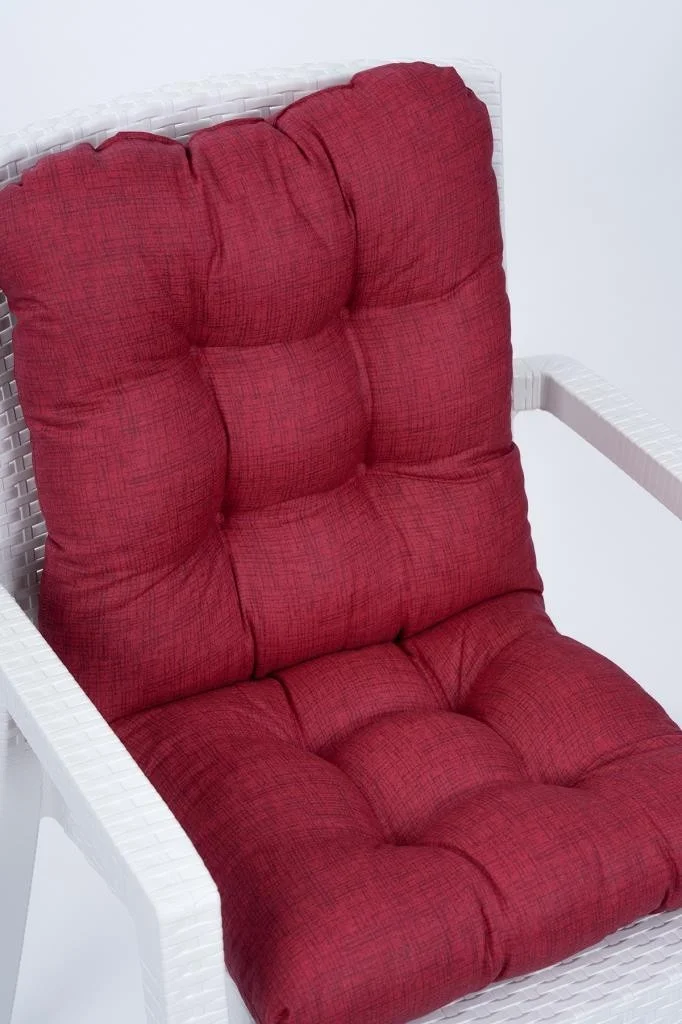 Altın Pamuk Candy Fluffy Backed Beige Chair Cushion Special Stitched Laced 43X88 cm