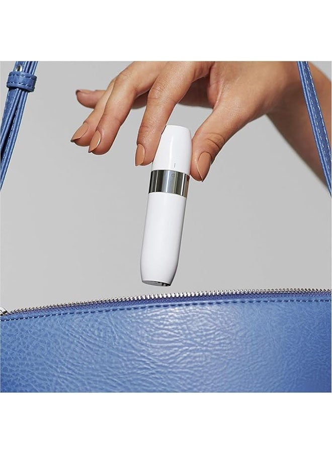 Electric Face Mini Hair Remover for Women, Mini Sized Design for Portability, Efficient Facial Hair Removal for Anytime and Anywhere, White - Image 3