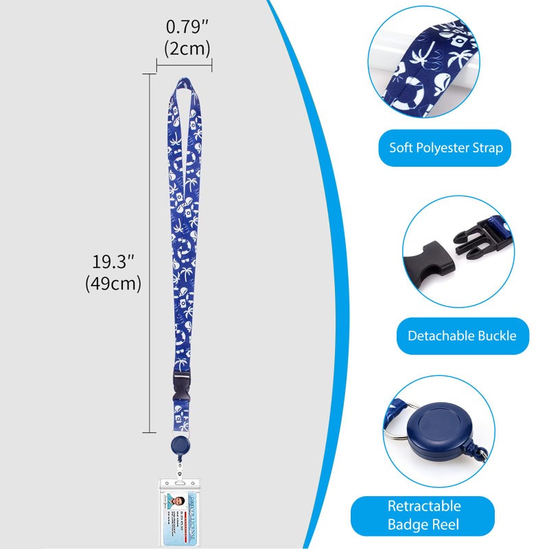 XIANGXING 12 Pcs Royal Caribbean Cruise Essentials Kit Include Retractable Cruise Lanyards for Ship Card, Luggage Tags Holder, Waterproof Phone Pouch, Magnetic Hook for Royal Caribbean & Celebrity Cruise Lines - Image 3