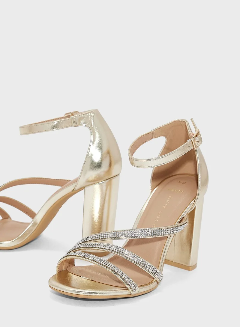 NEW LOOK Sparkle Multi Strap Sandals
