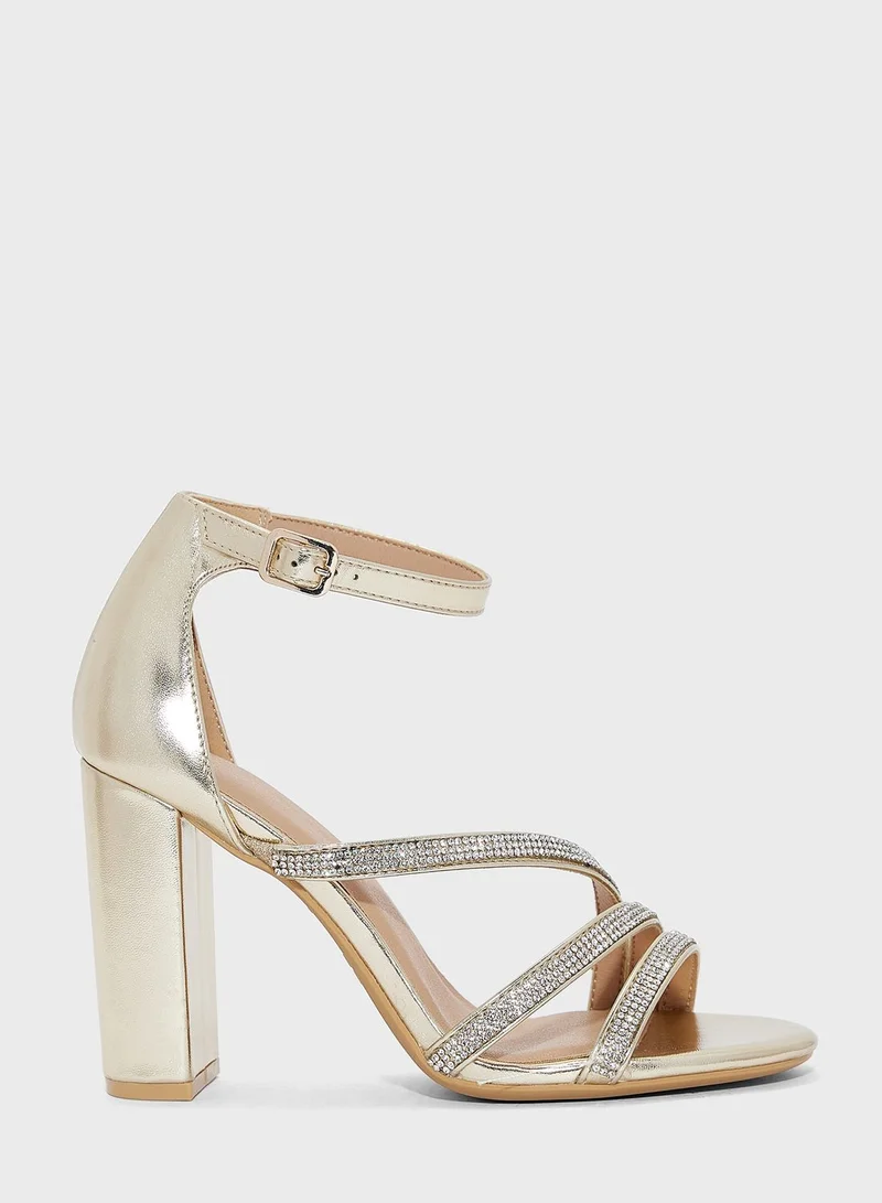 NEW LOOK Sparkle Multi Strap Sandals