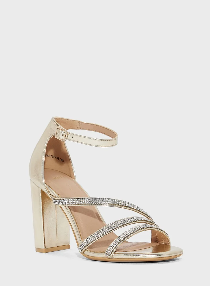 NEW LOOK Sparkle Multi Strap Sandals