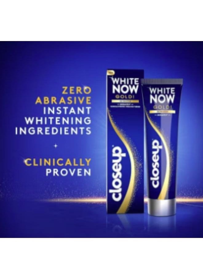 Closeup Closeup White Now Toothpaste Gold 75ml with Oral-B Extra Clean Pro Expert Multi Color Toothbrush - Soft 40  - Image 2