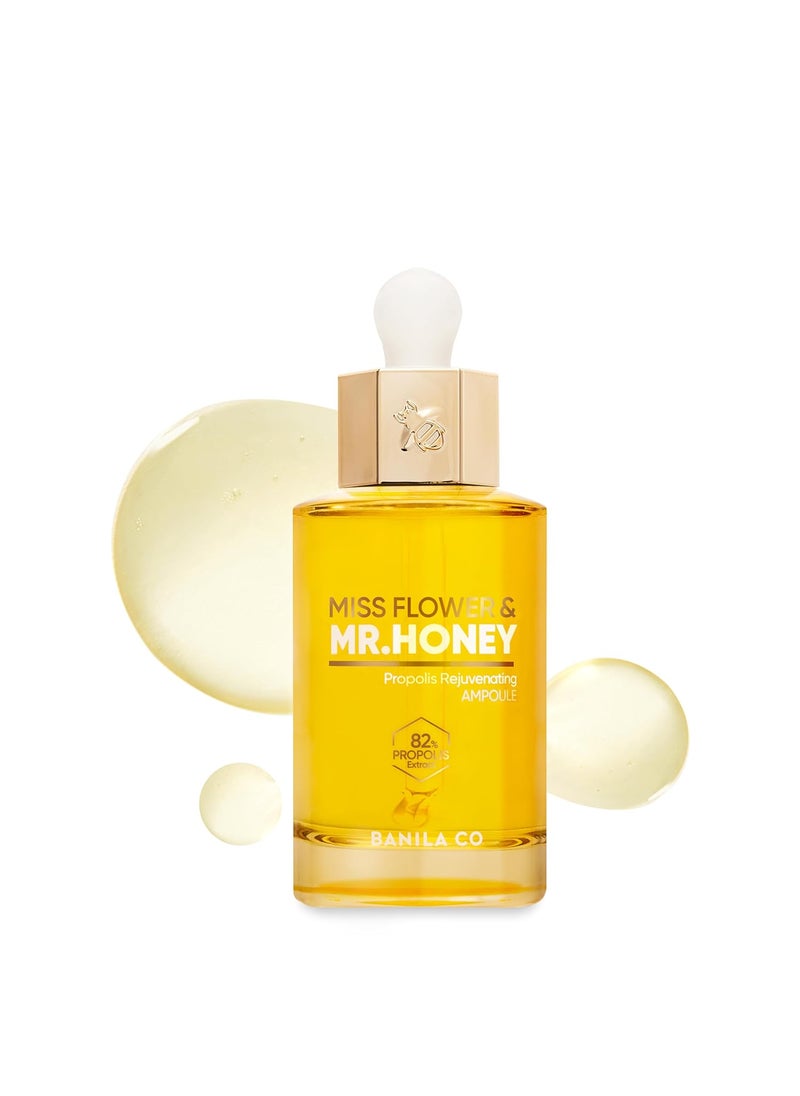 Banila Co BANILA CO Miss Flower  Mr Honey Propolis Rejuvenating Ampoule  Nourishing Serum with Propolis Extract  Royal Jelly  Hydrating Korean Skincare Essence for Youthful Radiance 50ml  101 fl oz 