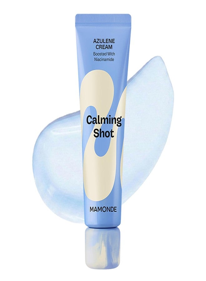 MAMONDE Calming Shot Blue Chamomile Azulene Gel Moisturizer | Hydrating, Soothing Korean Face Moisturizer with Niacinamide & Hyaluronic Acid | Calm Visible Redness | Best for Oily/Combo Skin - Image 1