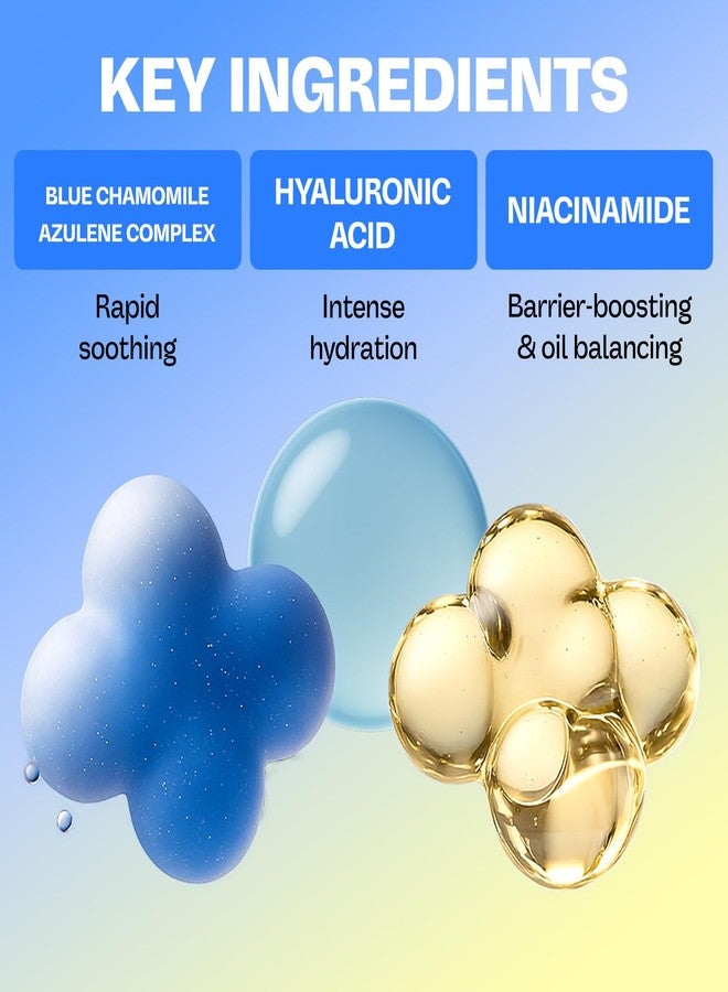 MAMONDE Calming Shot Blue Chamomile Azulene Gel Moisturizer | Hydrating, Soothing Korean Face Moisturizer with Niacinamide & Hyaluronic Acid | Calm Visible Redness | Best for Oily/Combo Skin - Image 3