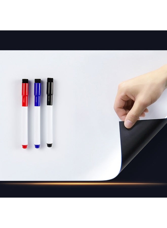 Magnetic Dry Erase Whiteboard Paper For Fridge A3 Easy to Write and Clean Magnet Board For Office Home With Pen And Blackboard Eraser - Image 3