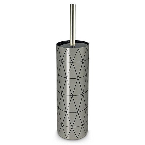Freelance Miami Polystyrene Toilet Cleaning Brush - Silver - Hygienic Commode/Toilet Brush Cleaner Set - Compact Stand, Ideal for Cleaning Bathroom Pot/Bowl/WC - Holder Included - Image 5