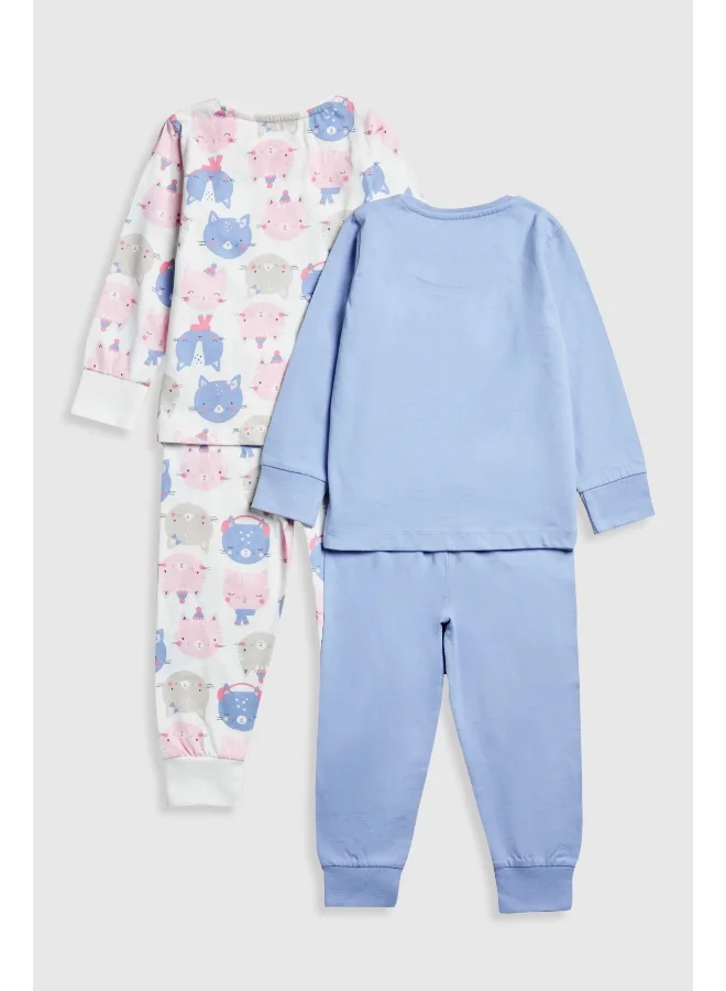 مذركير Cat Faces Pyjamas - 2 Pack
