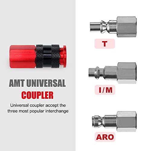 FYPower 15 Pieces 1/4" NPT Air Coupler and Plug Kit, Quick Connect Air Fittings, Industrial Aluminum Quick Connect Set, Connector Set - Image 3