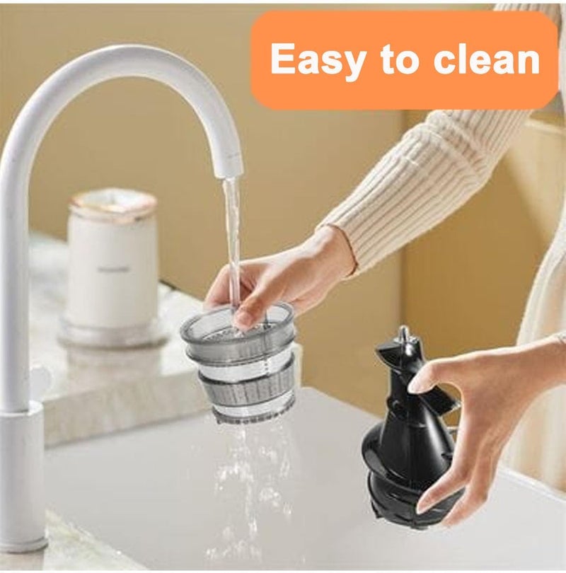 MarlaMall Slow Masticating Juicer, Wide Mouth Cold Press Fruit/Vegetable Juicer With High Output - Image 3