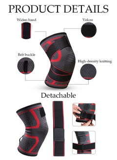 DUNISO 2 Piece Knee Pad Knee Brace Compression Sleeve for Men and Women  Knee Support for Running  Medical Grade Knee Pads for Meniscus Tear, ACL, Arthritis, Joint Pain Relief  - Image 3