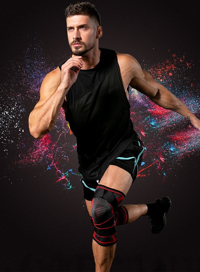 DUNISO قطعتان من وسادة الركبة، دعامة للركبة، كم ضاغط للرجال والنساء، دعم الركبة لتشغيل وسادات الركبة الطبية لتمزق الغضروف المفصلي، الرباط الصليبي الأمامي، التهاب المفاصل، وتخفيف آلام المفاصل - Image 4