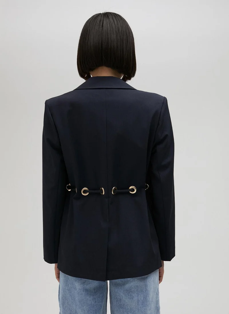 Lola Casademunt Blazer with eyelets