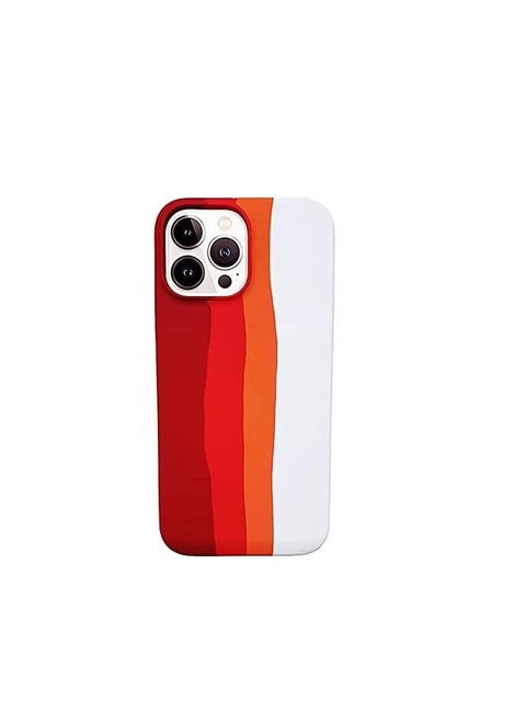 iPhone 13/14 Colourful Silicone Case, Silky Smooth Full Body Protective Case with Soft Lining, Shockproof Hybrid Liquid Silicone Mobile Phone Case