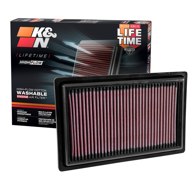 KN HighFlow Original Lifetime Engine Air Filter Increase Power Premium Washable Compatible with 20132021 MERCEDES BENZ Se Product Description for Select Models 333034