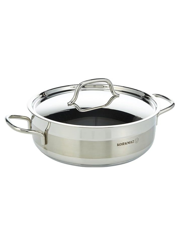 Korkmaz 9 Pieces Korkmaz  Stainless Steel Proline Cookware Set Silver - Image 4