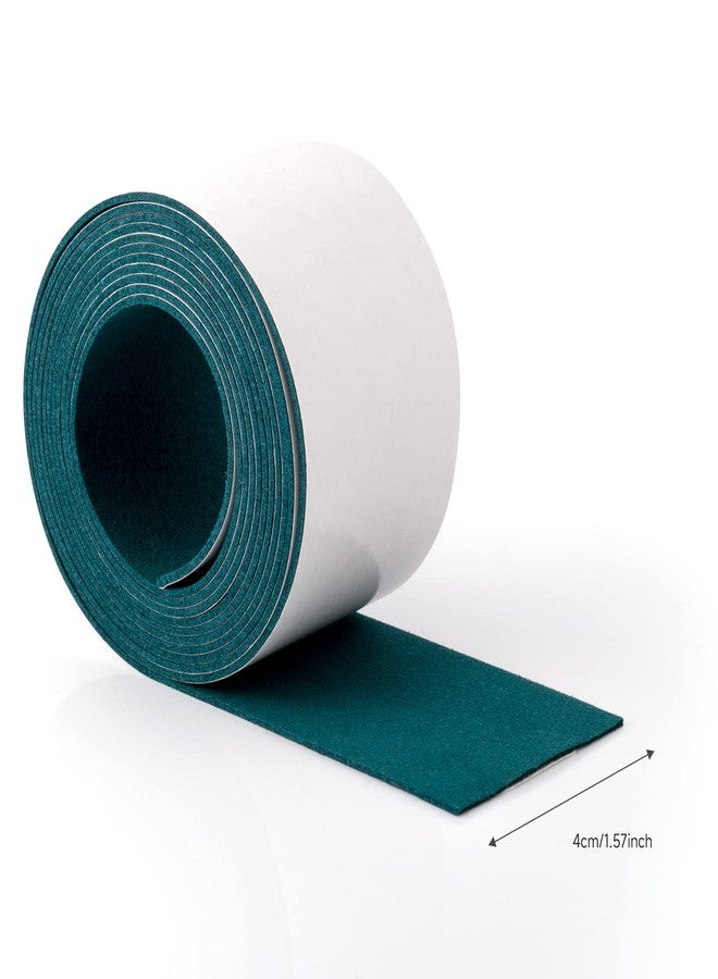 FOSHIO Micro Fiber Felt for Squeegee Edge Wrapping 2 Meters Length - Dark Green Suede Felt to Cover The Edges of Hard Card Squeegees - Image 2