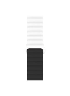 KENSUO Magnetic Bands Bracelet for Apple Watch Ultra/2 Band 49mm 45mm 44mm 46mm 42mm iWatch band 40mm 41mm 38mm Women/Men,Silicone Strap Sport Loop Wristbands for Apple Watch Series 10/9/8/7/6/5/4/3/2/SE，White and Black  - Image 4