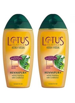 LOTUS HERBALS Keraveda Henna Shampoo With Conditioner 200Ml (Pack Of 2)  - Image 1