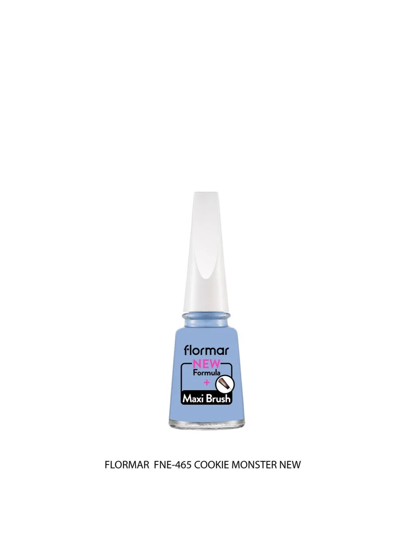 فلورمار Flormar Classic Nail Enamel With New Improved Formula And Thicker Brush - 465 Cookie Monster