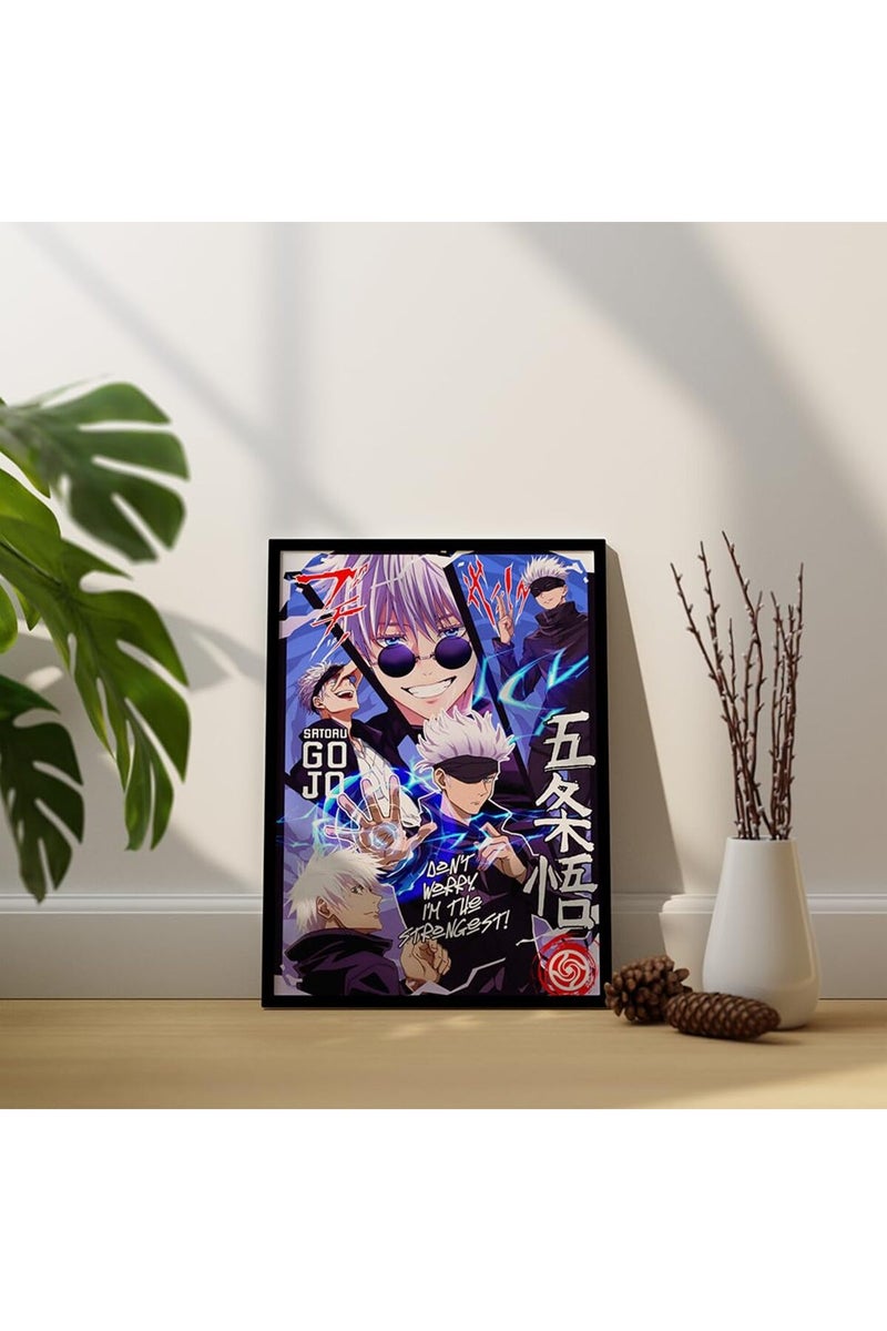 SINCE 7 STORE Gojo Satoru Jujutsu Kaisen Framed Poster - Image 3