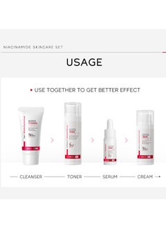 Laikou Niacinamide skin care 4-piece set/hydrating and moisturizing/brightening skin tone/suitable for all skin types  - Image 2