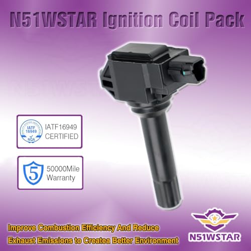 N51WSTAR Ignition Coil Packs Set Of 4 Compatible With 86 Scion FR-S BRZ Crosstrek Forester Legacy Outback WRX XV 2.0 2.0T 2.5 H4 FB20 FB25 FA20 New Version Replacement For UF747 22433AA700 SU00305259 - Image 4