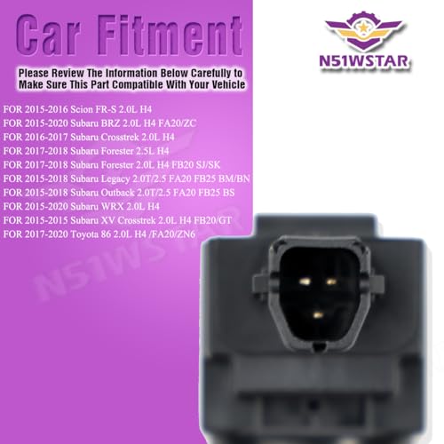 N51WSTAR Ignition Coil Packs Set Of 4 Compatible With 86 Scion FR-S BRZ Crosstrek Forester Legacy Outback WRX XV 2.0 2.0T 2.5 H4 FB20 FB25 FA20 New Version Replacement For UF747 22433AA700 SU00305259 - Image 5