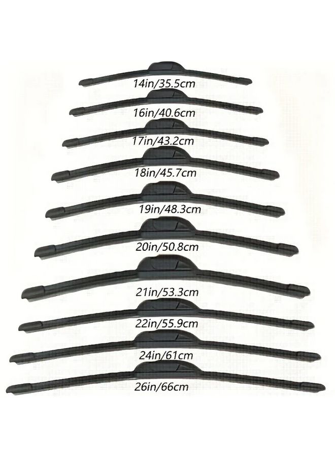 Universal 22 Inch U Shaped Frameless Car Wiper Blade Quiet Durable For Enhanced Visibility - Image 3