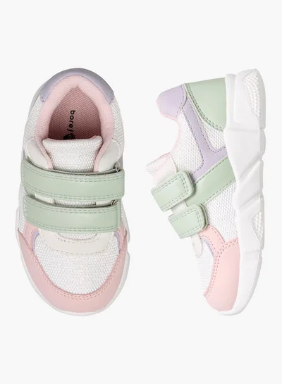 بيرفيت Panelled Sneakers with Hook and Loop Closure